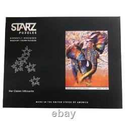 Puzzles en bois découpés au laser Starz, couleurs africaines, 163 pièces