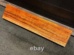 QUALITÉ D'EXPOSITION Hawaiien Curly Koa Plaque de Bois 20 x 4,5 x 1,25