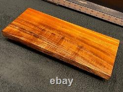Qualité d'exposition Billet de bois de Koa frisé hawaïen 15,75 x 7+ x 0,875