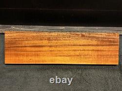 Qualité d'exposition Hawaiien Curl Koa Billet Bois 24 x 6.75+ x 1.125