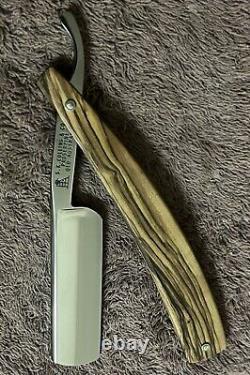 S. K. Colling Et Co 6/8 Razor Droit, Gorge Coupée, Échelles En Bois D'olive