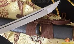 Samouraïs Japonais Épée Katana En Acier Forgé À La Main Damas Can Cut Bamboo De Sharp