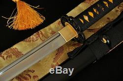 Samurai Sword Japonais Katana Pleine Tang Trempé Lame Tranchante Huile Peut Couper En Bambou