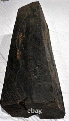Segments de tronc d'ébène du Gabon - Vous coupez à la taille - 62 livres Bois exotique (Article 151)