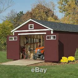 Stockage Shed 112' X 20' Kit De Bois Pré-coupé Est Prêt À Assembler Garantie 15 Ans