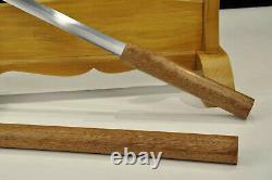 T1095 Acier Chinois Chinois Shirasaya Rosewood Jian Épée Coupé Bambou Sharp