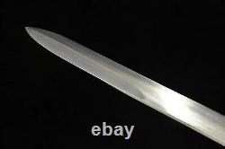 T1095 Acier Chinois Chinois Shirasaya Rosewood Jian Épée Coupé Bambou Sharp