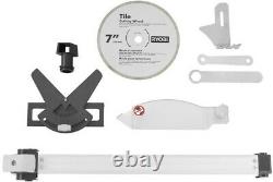 Tile Saw Wet 7 In Blade With Stand Diamond Bevel Cut Rip Miter Cutting New Ryobi