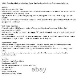 Tronçonneuse à essence 24 68CC coupant du bois, scie à essence sciante un carter en aluminium, scie à chaîne.