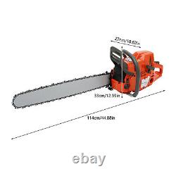 Tronçonneuse à essence 71CC 28 pour coupe de bois, moteur à 2 temps, portative