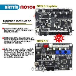 (US)3018-pro DIY Machine de découpe, gravure et fraisage CNC à laser 10W GRBL