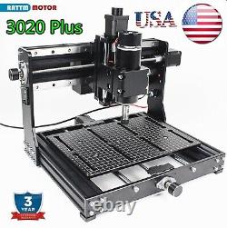 USA? Routeur CNC graveur laser machine de fraisage de 3020 Plus 500W coupant le métal en bois