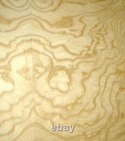 Veneer en bois de frêne burl blanc 24 x 48 avec support en papier épaisseur 1/40 grade AA