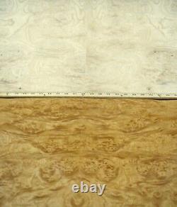 Veneer en bois de frêne burl blanc 24 x 48 avec support en papier épaisseur 1/40 grade AA