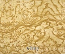 Veneer en bois de frêne burl blanc 24 x 48 avec support en papier épaisseur 1/40 grade AA