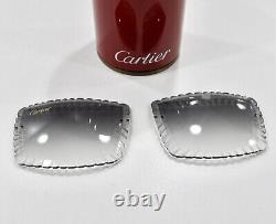 Verres taillés en diamant Cartier pour C Decor, Buff, Bois, Acétate, C Wire ajustent le verre