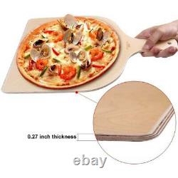Wood Pizza Peel 12 Large Pizza Paddle Spatula Cutting Board Pour La Pizza Au Four 2x