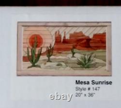 Woodscapes Of America Kit Mesa Sunrise #147 Bois Pré-coupé Nib 20x36 Taille Finie