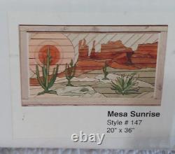 Woodscapes Of America Kit Mesa Sunrise #147 Bois Pré-coupé Nib 20x36 Taille Finie