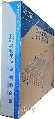 X-ACTO 26630 Coupe-papier à guillotine de qualité commerciale avec base en bois carrée 30x30 NOUVELLE BOÎTE